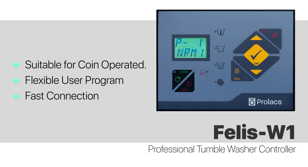 prolacs felis w-1 professional tumble washer controller