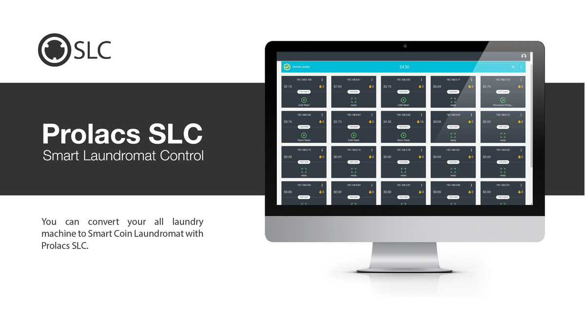 Prolacs SLC Artifical Intelligence Smart Laundromat Control